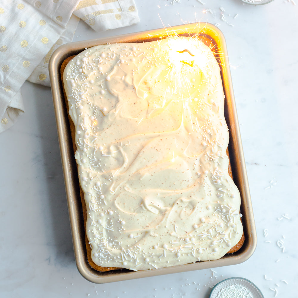 Eggnog Sheet Cake