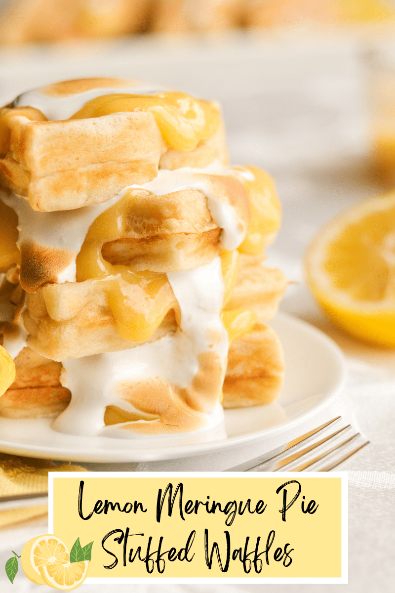 Lemon Meringue Pie Stuffed Waffles