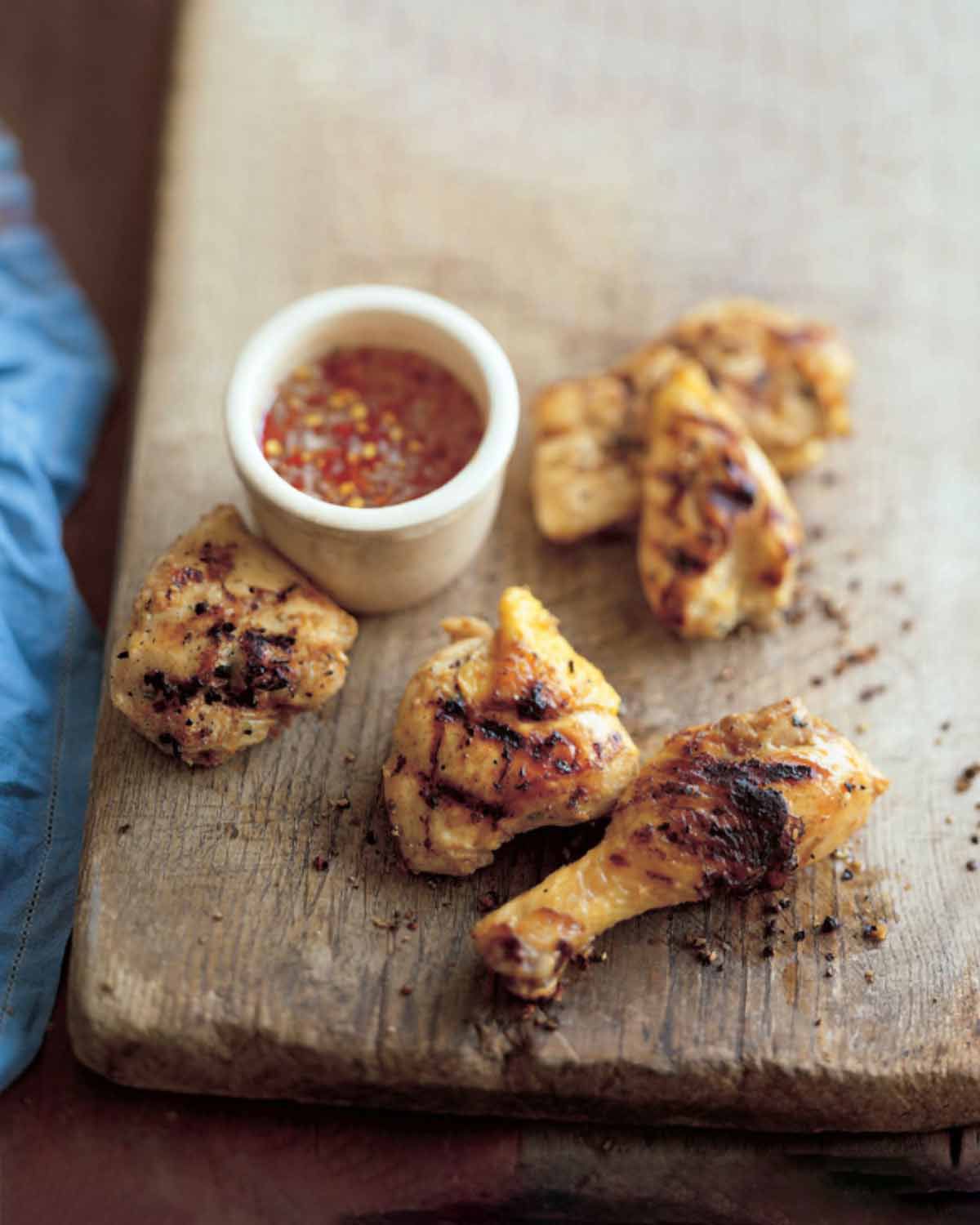 Grilled Chicken With Peppercorn Cilantro Root Paste