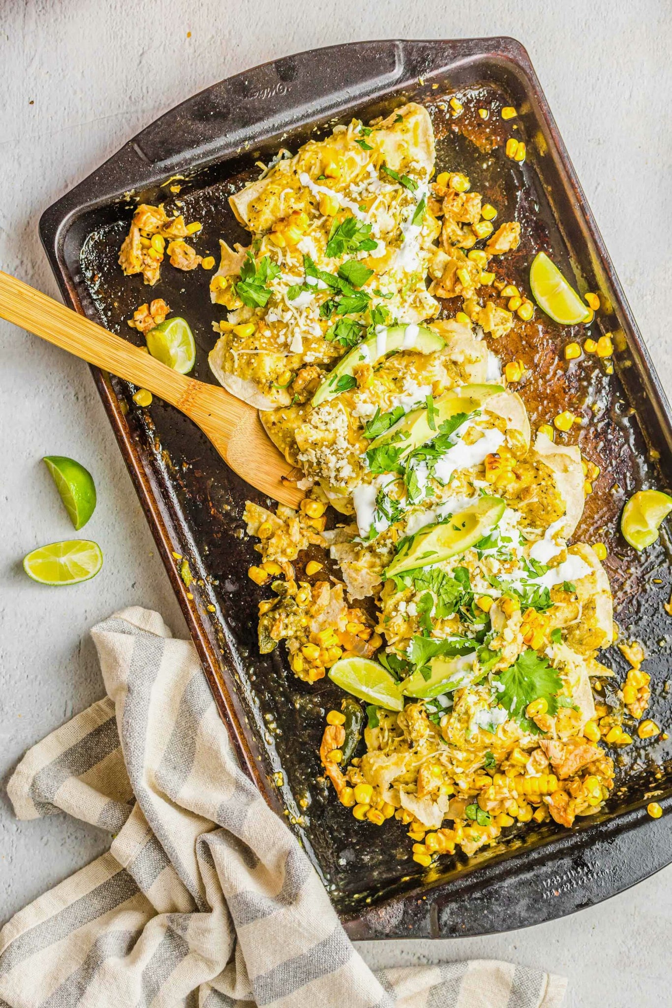 Sheet Pan Chipotle Chicken Enchiladas