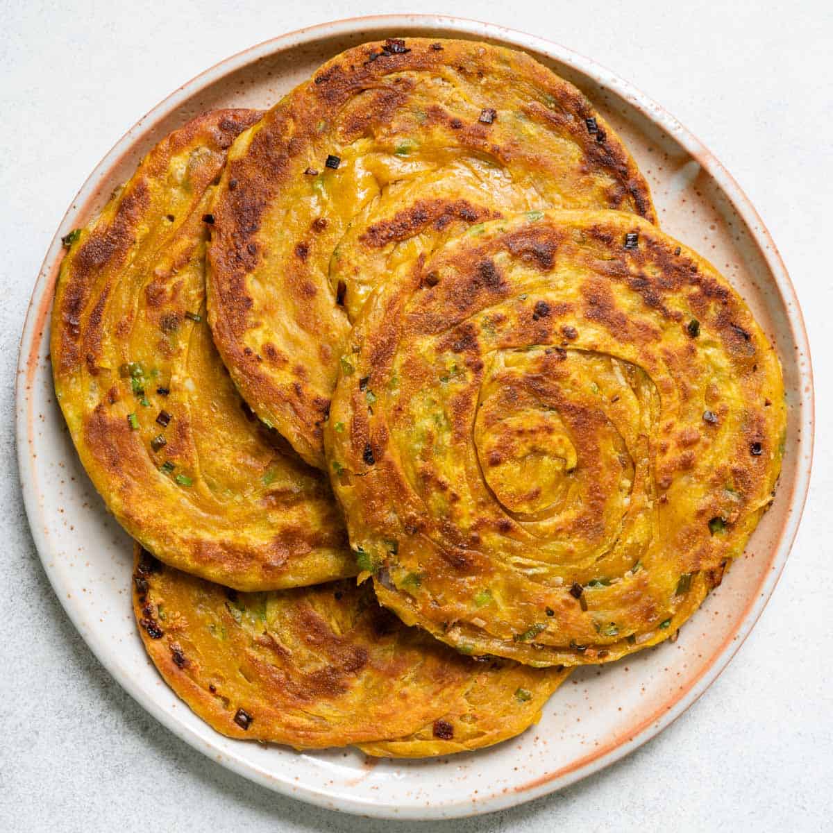 Pumpkin Scallion Pancakes