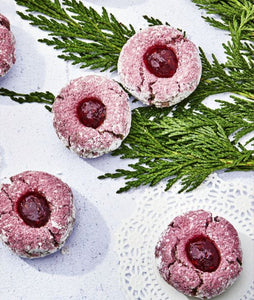 Raspberry-Almond Thumbprint Cookies