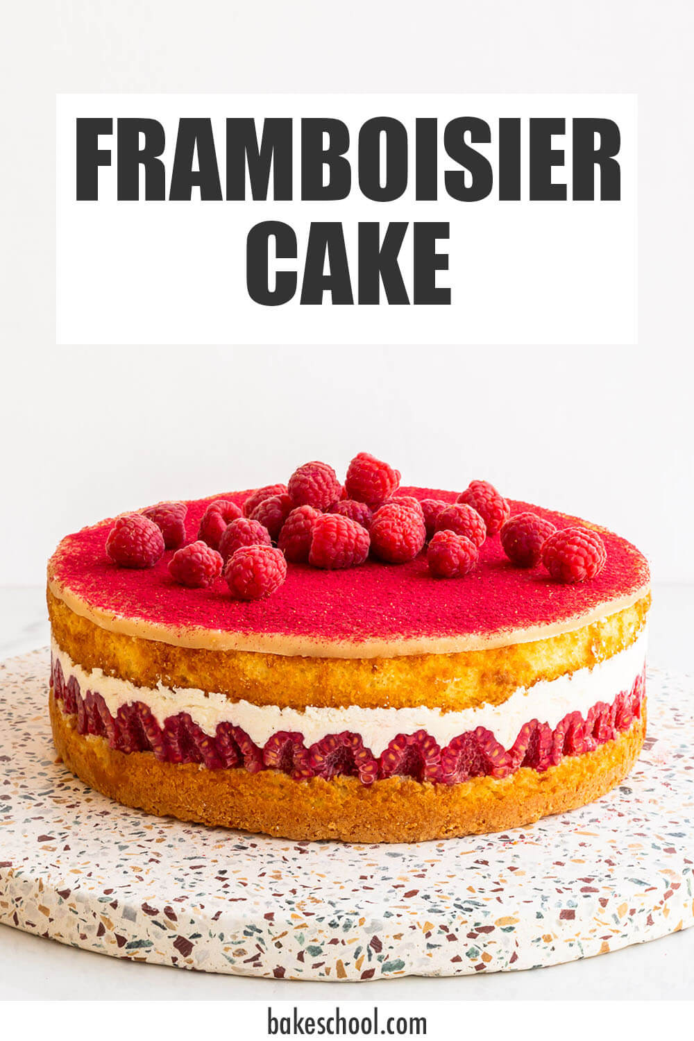 Framboisier cake