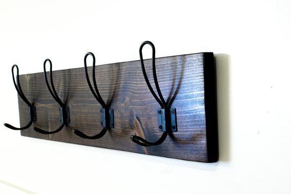Entry Coat Hanger, Rustic Coat Rack, Farmhouse Coat Rack, Rustic Decor, Foyer Coat Rack, Wooden Entry Rack, Entry Coat Rack, Entryway Coat by JustKnotWood