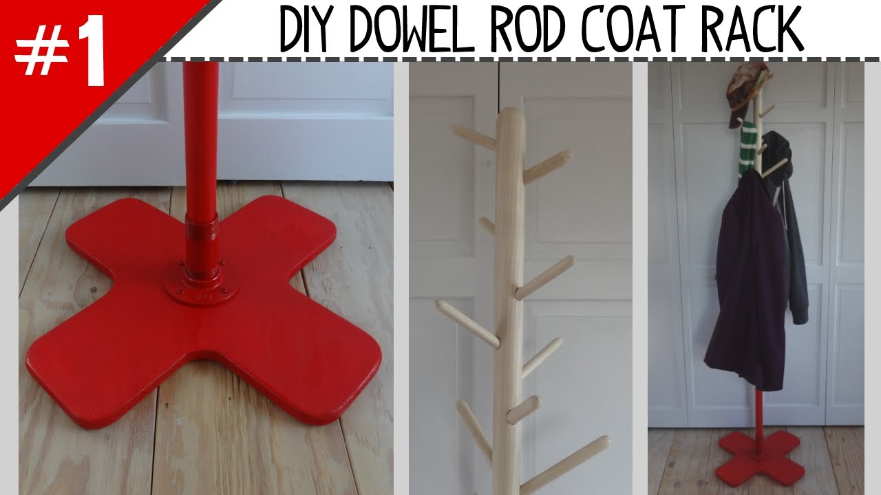 DIY Dowel Rod Coat Rack - Part 1 of 2 by MrDiyDork (5 years ago)