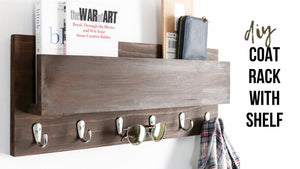 DIY Wood Coat Rack & Mail Holder | Scrap Wood Project by DIY Huntress (2 years ago)