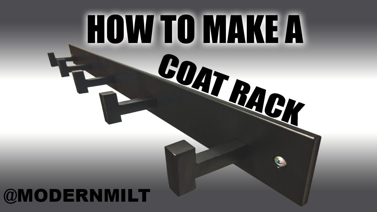 My wife and I needed a Coat Rack for our front hall to clean up our clutter