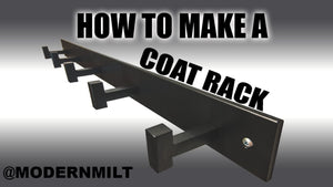 My wife and I needed a Coat Rack for our front hall to clean up our clutter