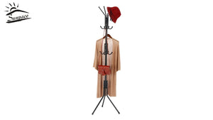 1.Material: powder coated tube, ABS+PP 2.Dimension: W45*D45*H175CM 3.12 hooks loading up to 10kg