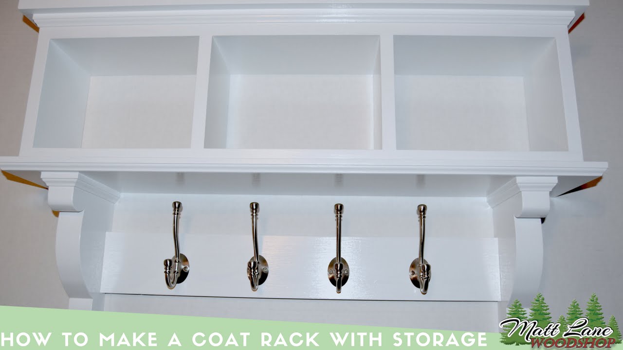 How To Make a Coat Rack with Storage