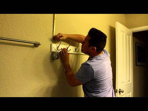 How to correctly hang a coat rack, or in this case, we are using it as a towel rack