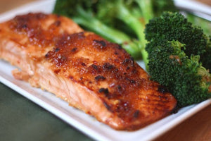 Glazed Salmon with Spicy Broccoli is one of my new favorite ways to cook and serve fish