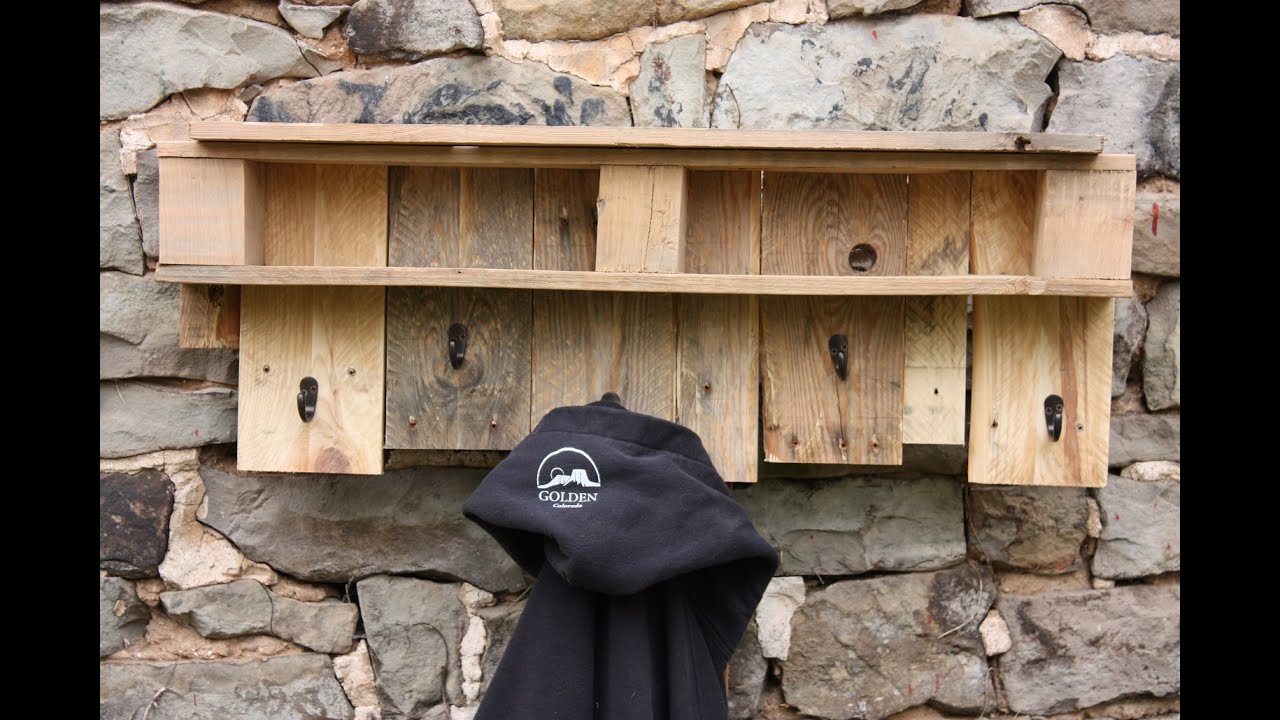 DIY Pallet Coat Rack by Aframewoodworking (6 years ago)