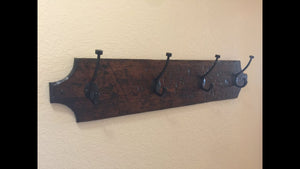 This is a coat rack for the hallway