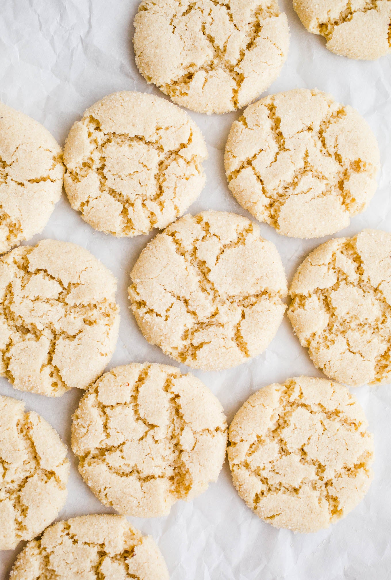 These Gluten-Free Almond Cookies are soft and chewy! Made with almond flour and sweetened with maple syrup and organic cane sugar, these easy almond cookies are also vegan. 