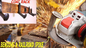 Coat Rack made with RailRoad Spikes (How to bend a Spike without heat) by The Muz Shop (8 months ago)
