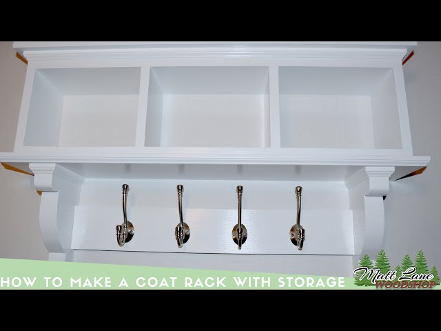 How To Make a Coat Rack with Storage