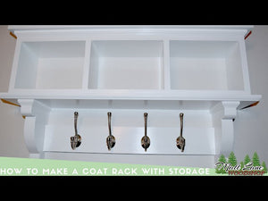 How To Make a Coat Rack with Storage