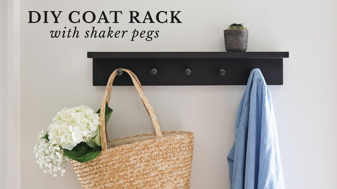 DIY Coat Rack with Shaker Pegs | DIY Key Holder by Angela Marie Made (4 months ago)
