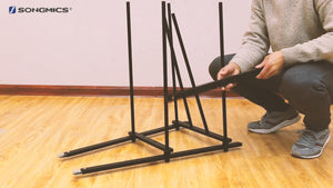 STURDY & DURABLE & STABLE: Constructed from high quality thicken black Metal Tube with frosted surface, ABS and PP Plastic Connectors, this A shaped ...