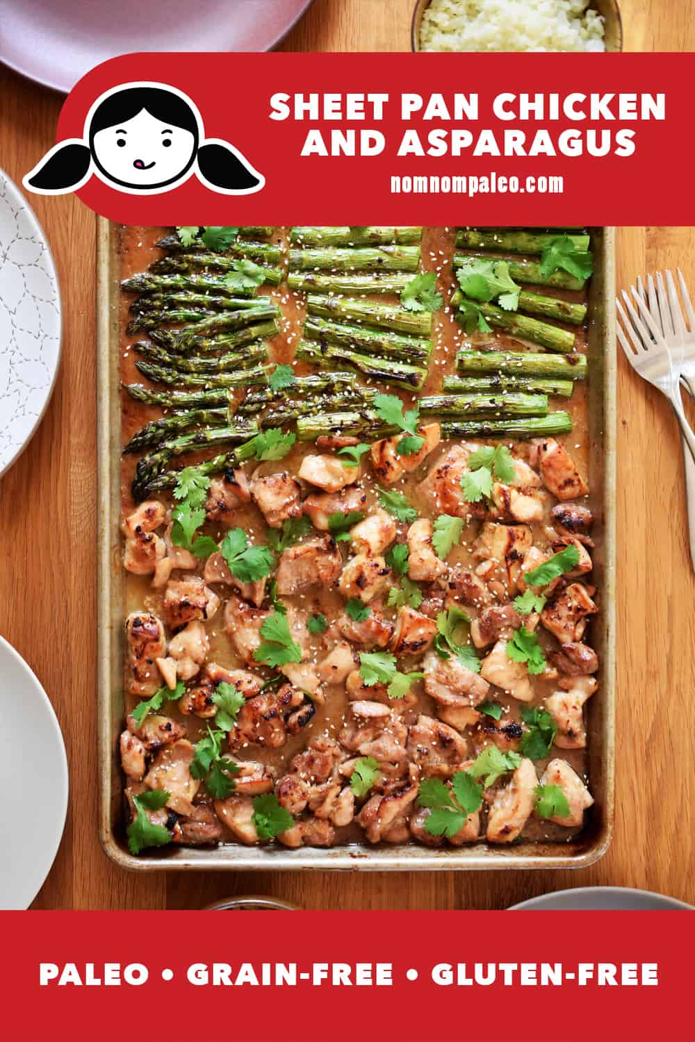 This umami-packed, Asian-inspired Sheet Pan Chicken and Asparagus dinner from Jesse Tyler Ferguson and Julie Tanous’s cookbook, Food Between Friends, is sure to become your new go-to weeknight supper!
