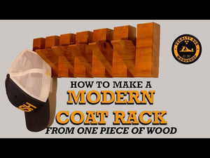 This video will show you each step to making a modern style piano hinge coat rack
