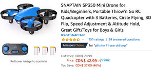Amazon Canada Deals: Save 46% on Mini Drone for Kids + 50% on Echo Plus (2nd Gen) – Premium Sound + More Offers