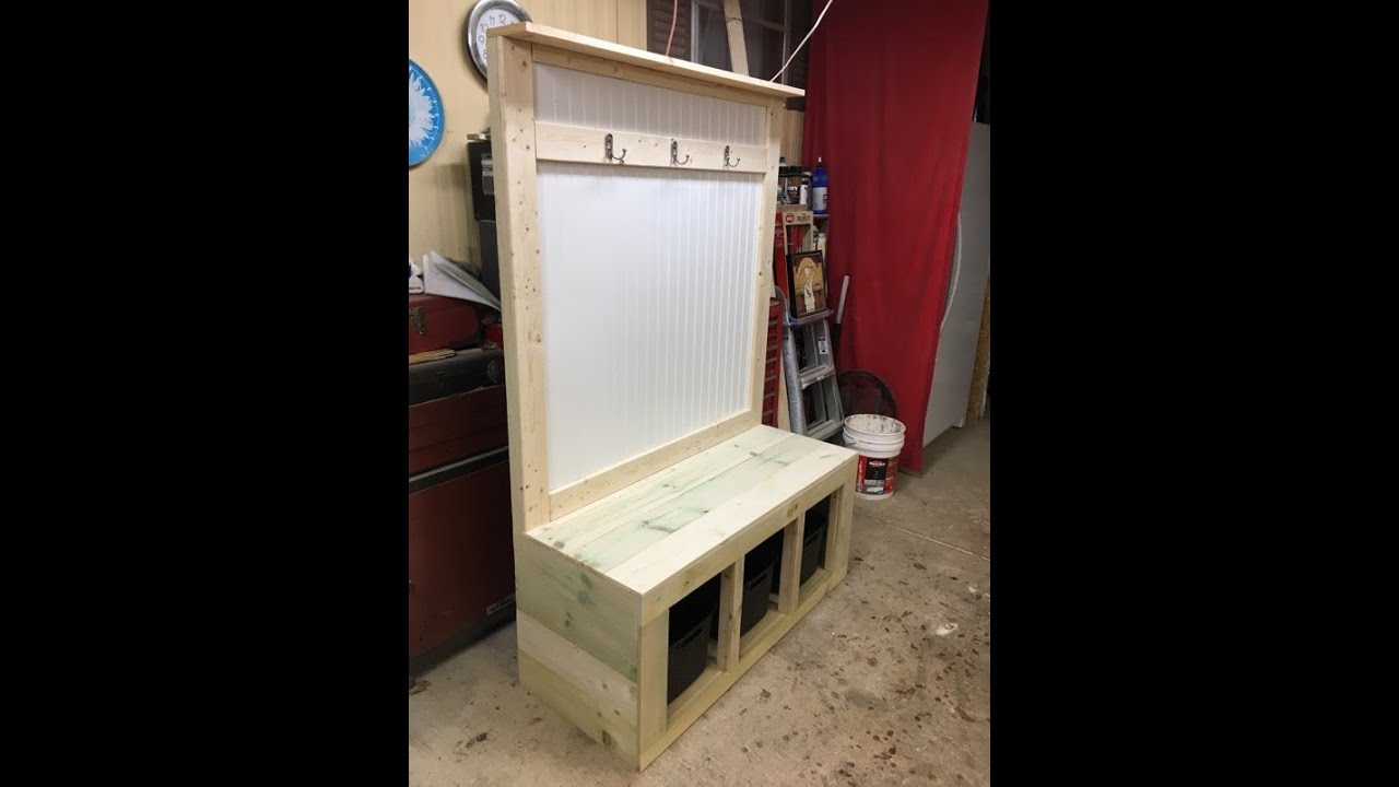 How to build a hall coat track