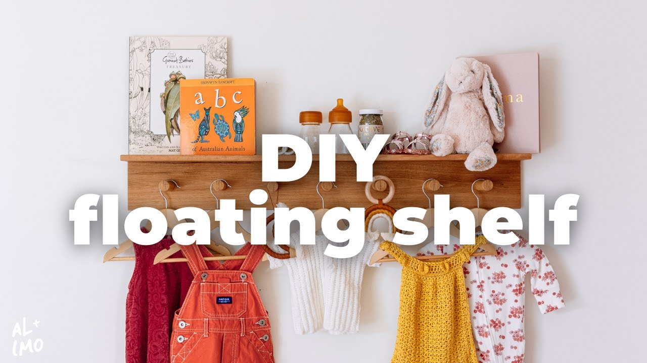 How To Make a DIY Timber Floating Shelf Coat Rack Video by Al Imo Handmade by Al and Imo Handmade (6 months ago)