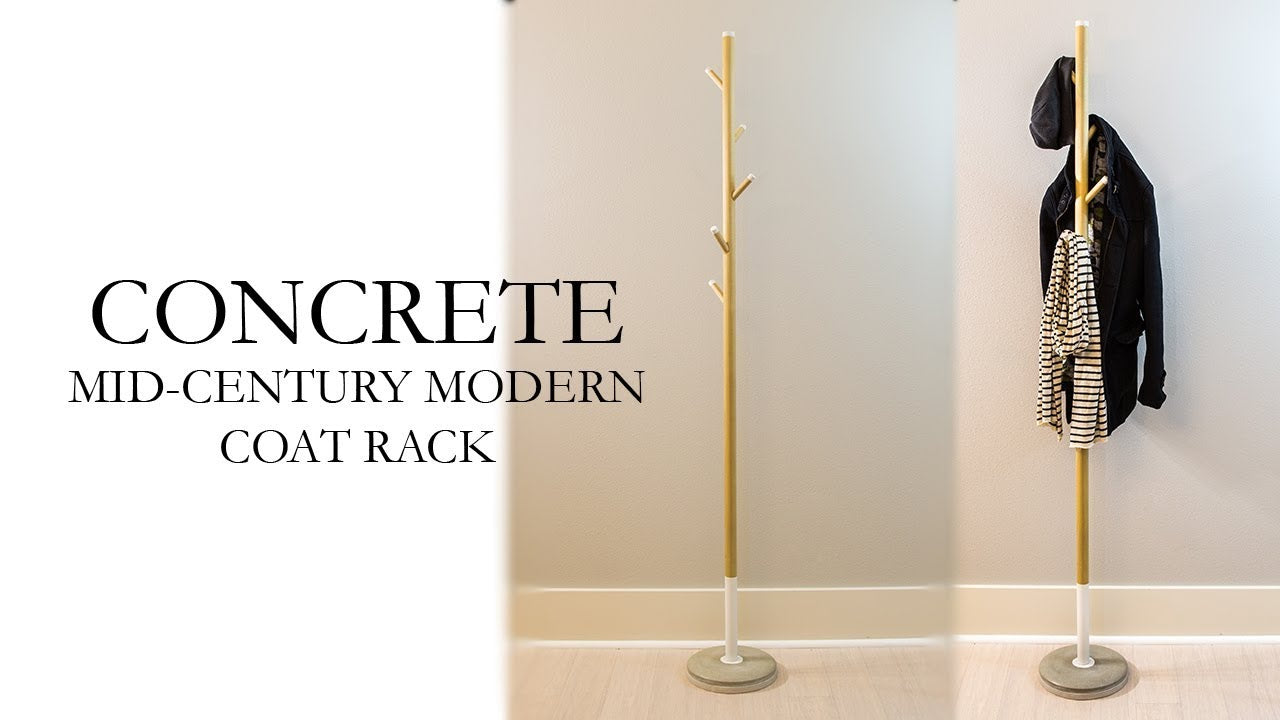 Concrete Mid Century Modern Coat Rack DIY by Paul Tran DIY (3 years ago)