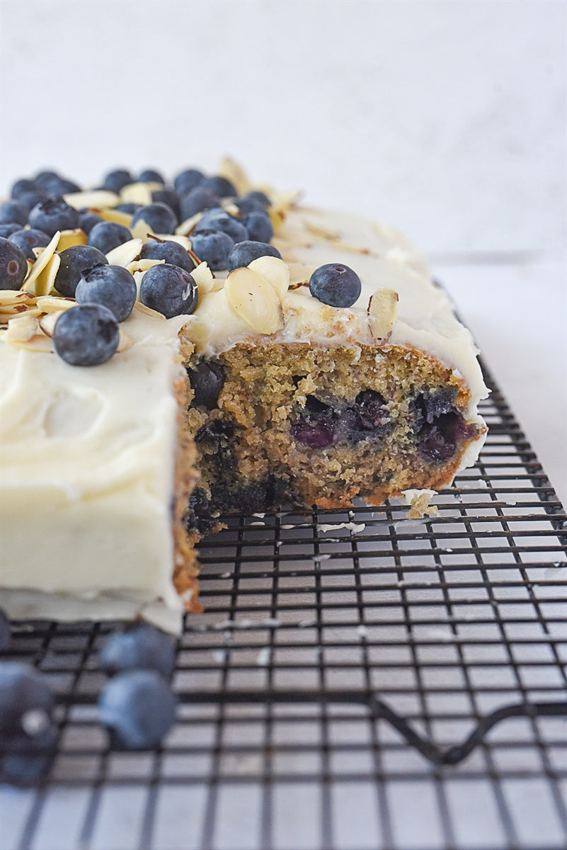 Made with fresh blueberries and ripe bananas this blueberry banana cake is irresistible