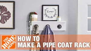 How to Make a DIY Pipe Shelf and Coat Rack | The Home Depot by The Home Depot (2 years ago)