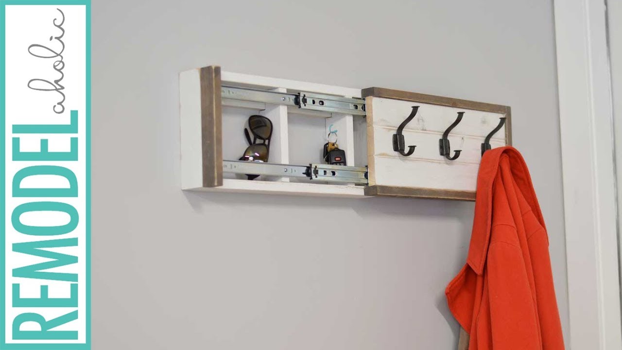 Build a wall coat rack with a hidden secret