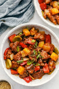 This sensational Sweet and Sour Pork is everything you want in take out, only better!  You are going to love the succulent pork combined with the most incredible sauce!