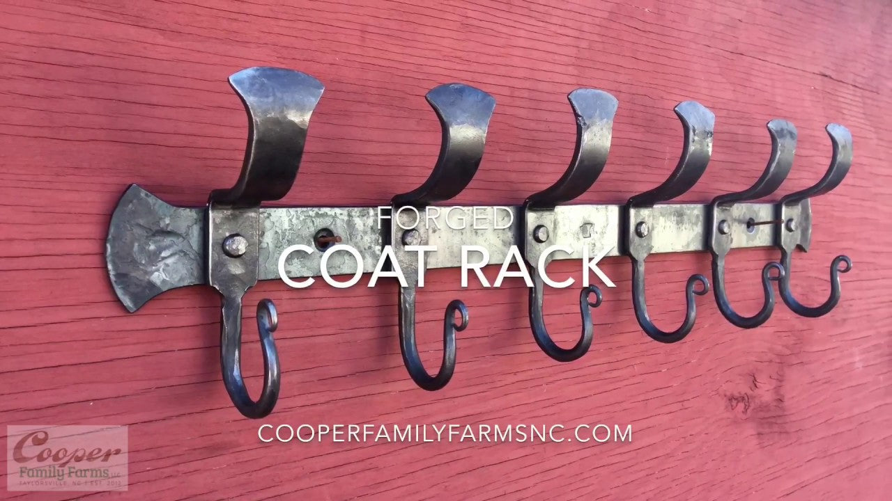 Here is my process for forging a 24” coat rack