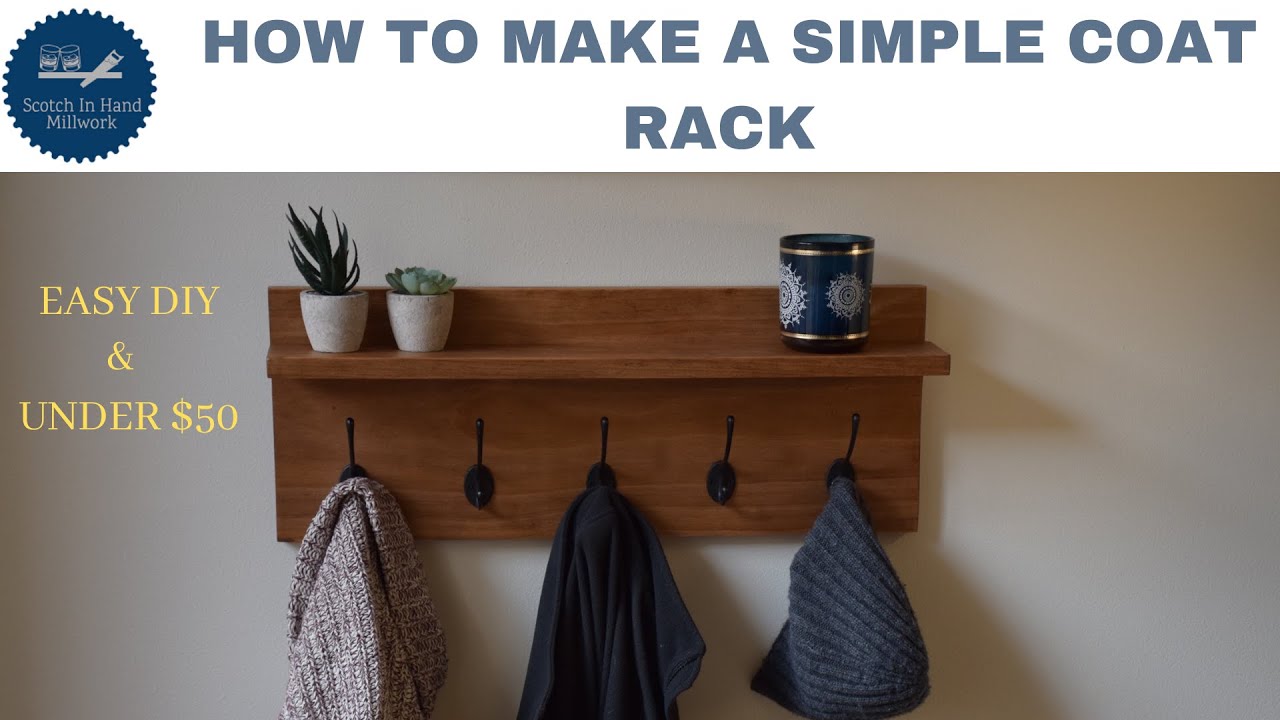 Make your own coat rack - Wall mount - With a Shelf by Scotch In Hand Millwork (7 months ago)