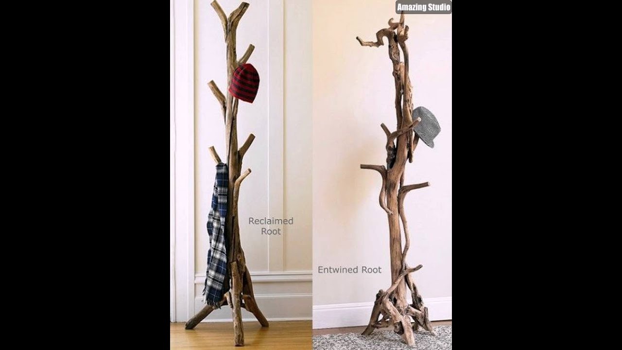 DIY Branches Coat Rack Design