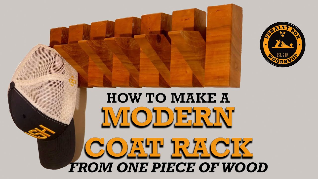 This video will show you each step to making a modern style piano hinge coat rack