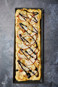 Artisan Pear & Prosciutto Pizza with a Balsamic Glaze