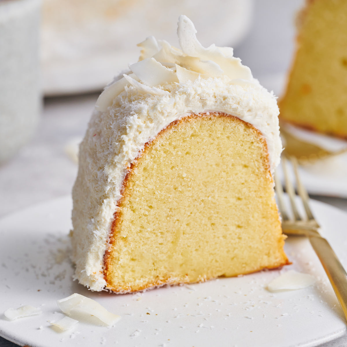 White Chocolate Coconut Pound Cake