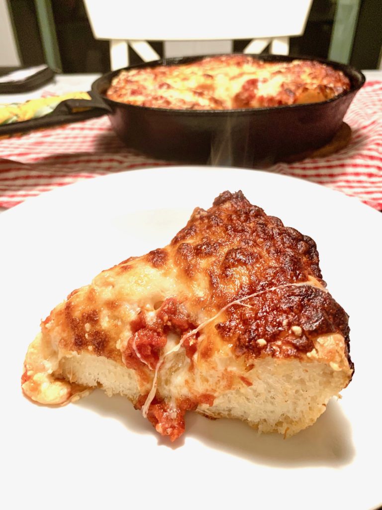 Crispy Cheesy Pan Pizza