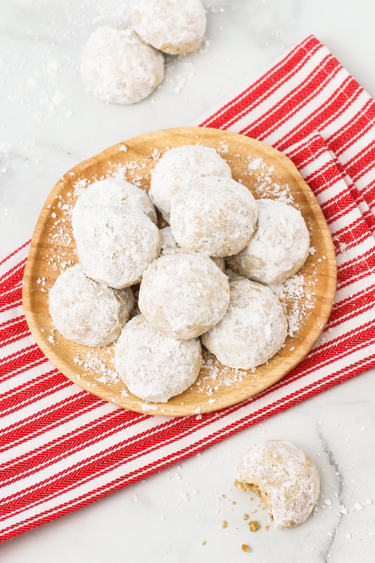gluten free vegan snowball cookies