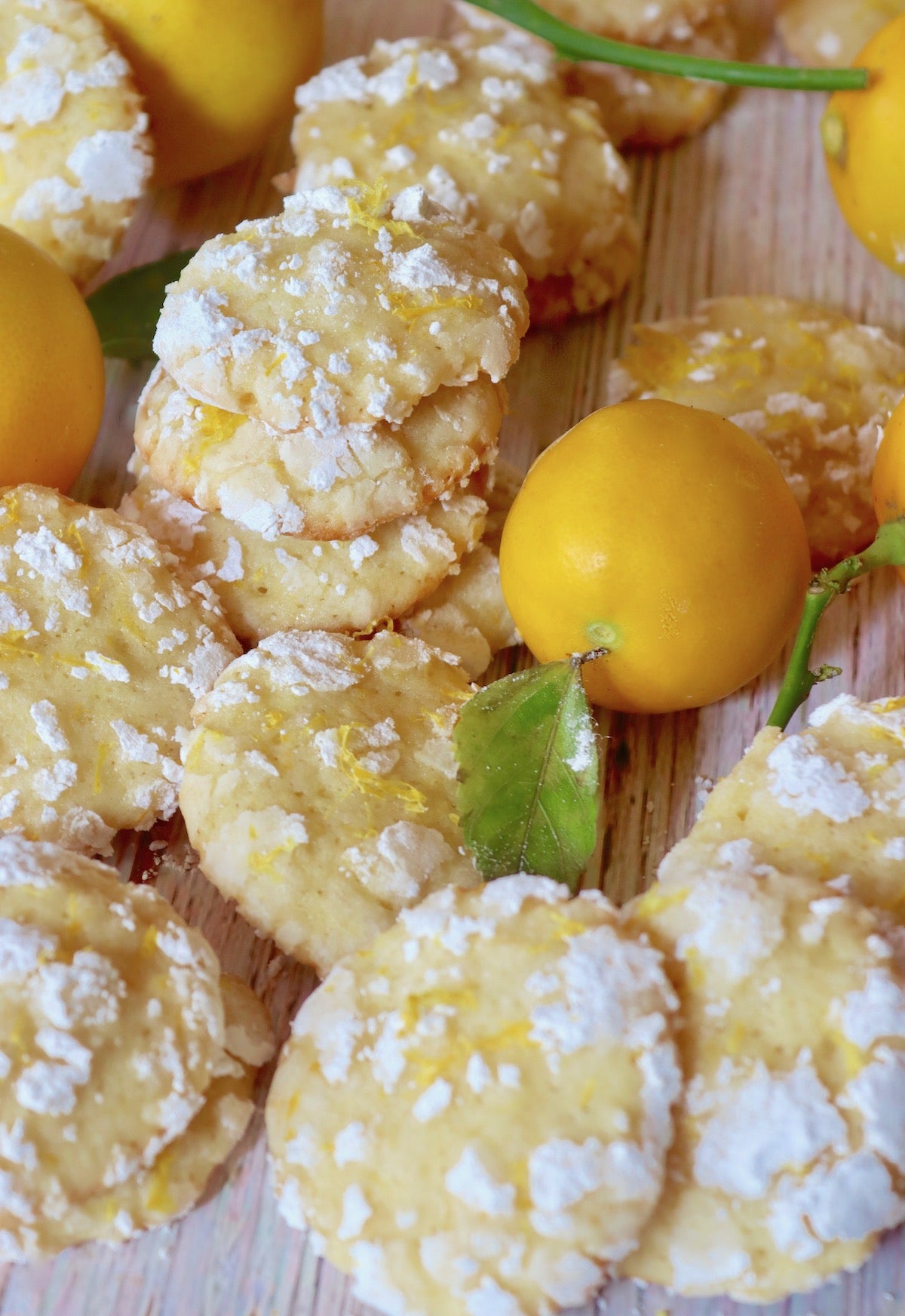 Meyer Lemon Crinkle Cookies
