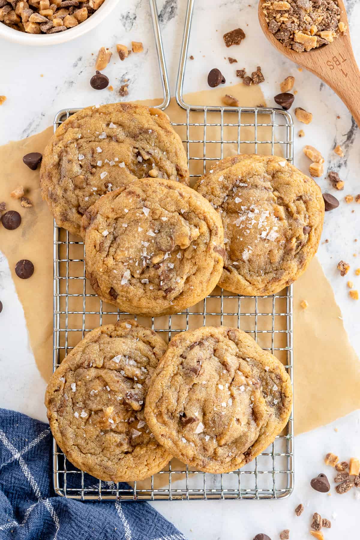 Toffee Chocolate Chip Cookies