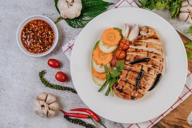 Chicken Steak with Carrots and Mint