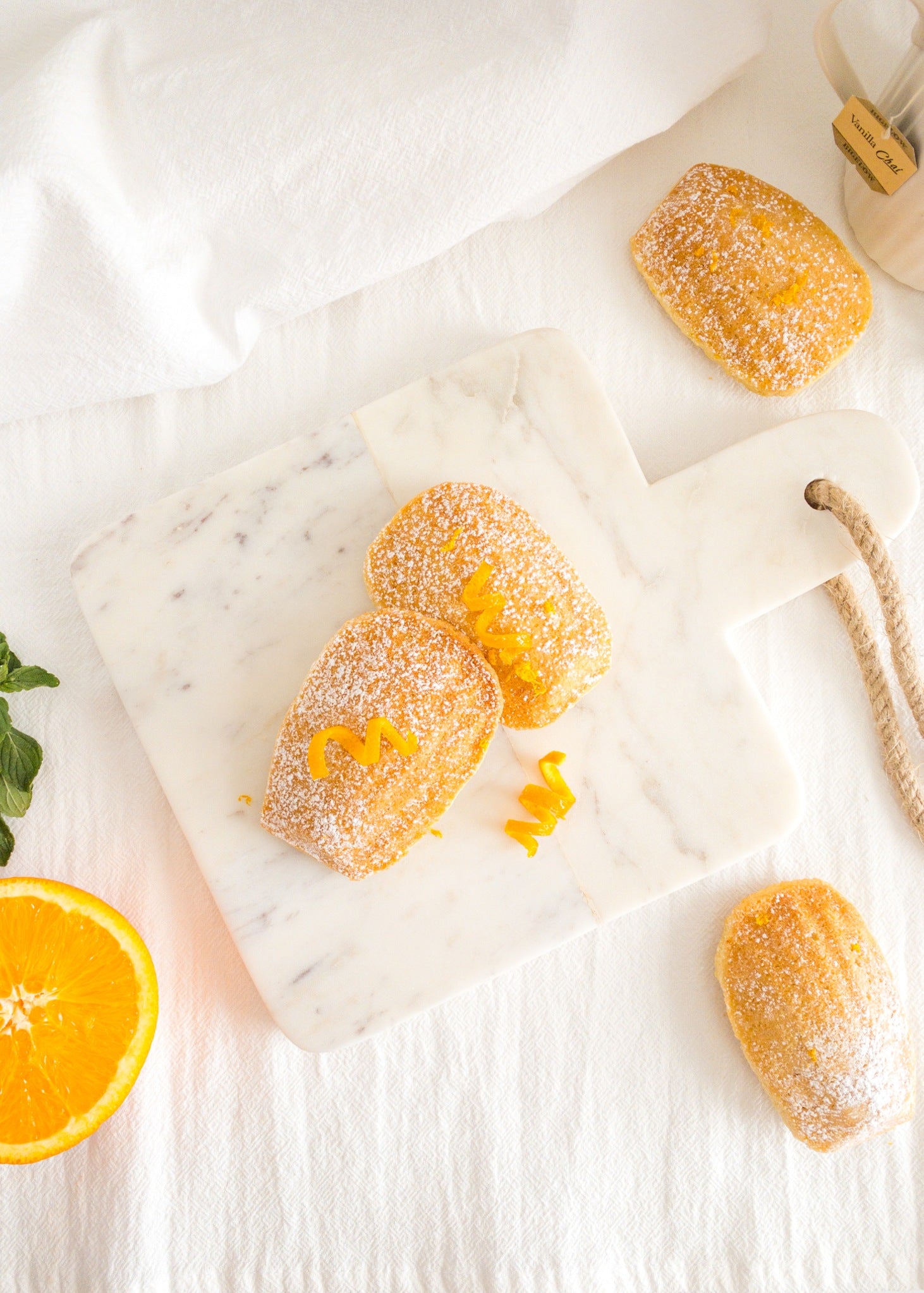 Orange Cardamom Madeleines