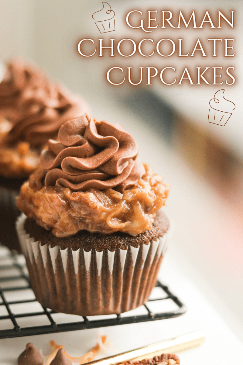 German Chocolate Cupcakes