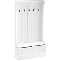HOMCOM 71 Inch 3-in-1 Hall Tree Storage Bench and Coat Rack only $198.99