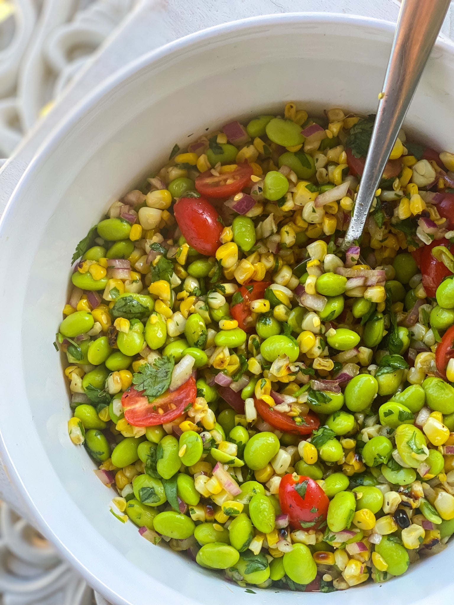 Trader Joe’s Grilled Sweet Corn & Edamame Summer Salad