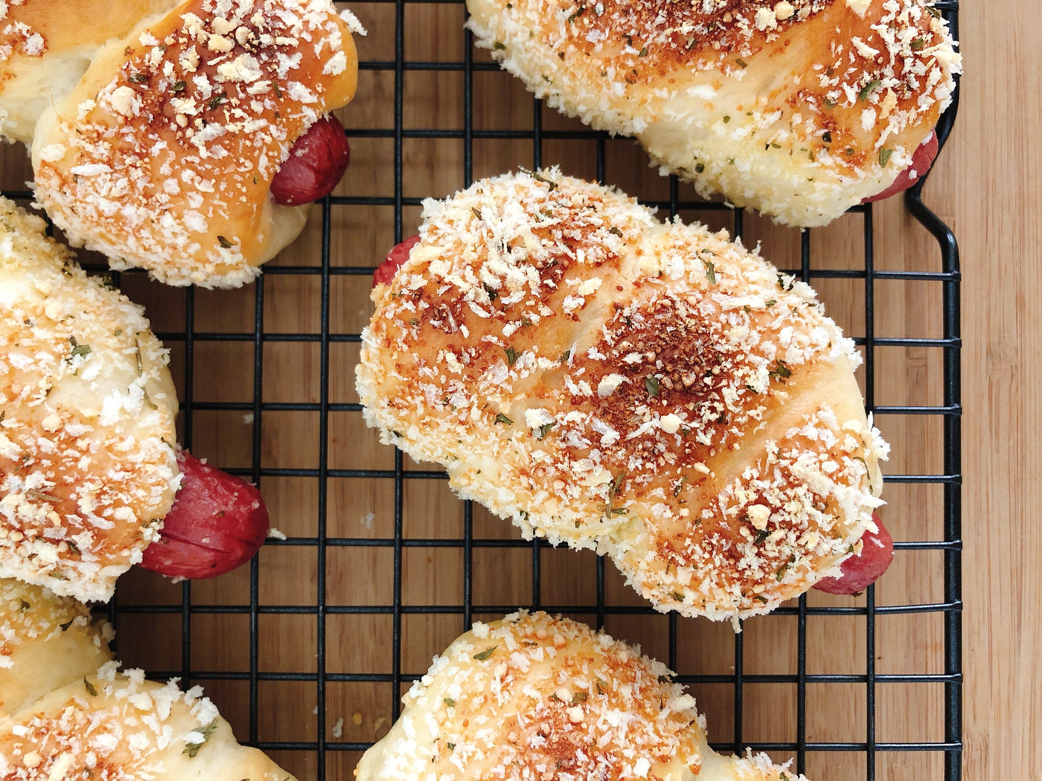 Sausage Bun with Milk Bread Dough